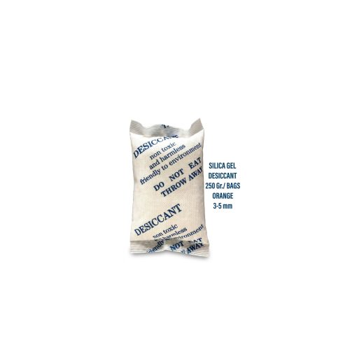 Silica Gel Naranja en Sachets – Sachets 250g (Caja 20kg)